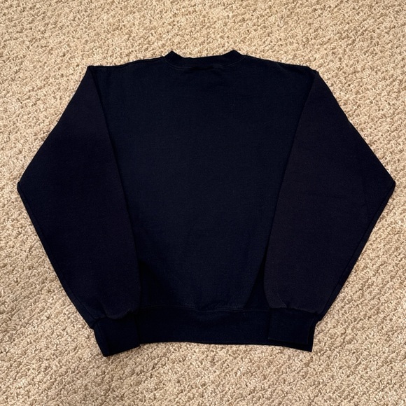 Champion Navy Blue Crewneck Sweatshirt with Michigan Logo - Picture 3 of 3